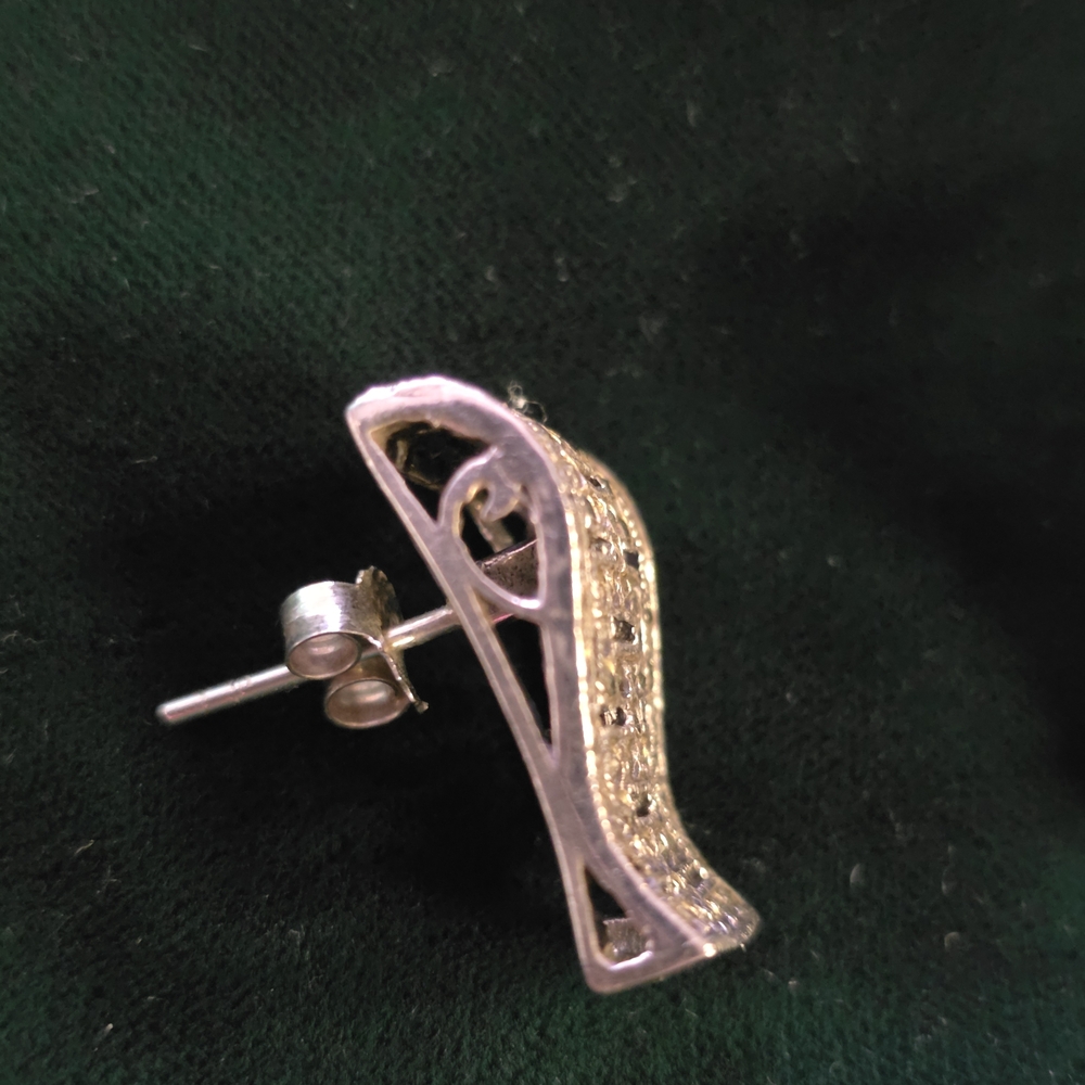 Silver Textured Cufflinks